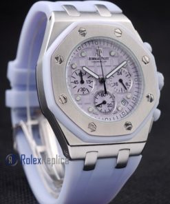 audemars piguet replica chrono offshore white strip rubber-b imitazione copia