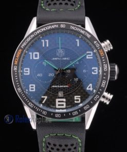 Alternative view of Tag-heuer replica gran carrera mclaren chrono strip rubber imitazione copia