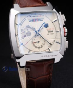 Alternative view of Tag-heuer replica gran carrera monaco strip leather chrono acciaio imitazione copia