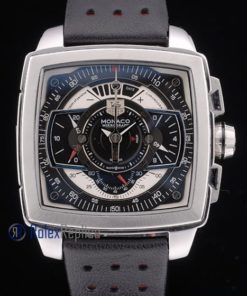 Alternative view of Tag-heuer replica gran carrera monaco strip rubber-b chrono black imitazione copia