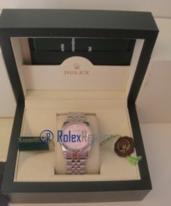 Alternative view of rolex replica datejust flower rosèè orologio imitazione