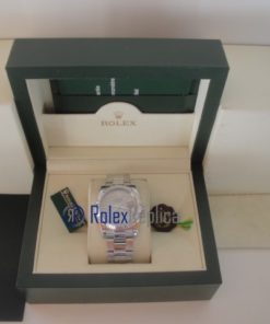 Alternative view of rolex replica datejust argento brillantini oyster orologio imitazione