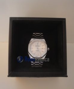 Alternative view of audemars piguet replica royal oak jumbo argentèè dial imitazione copia