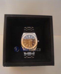 Alternative view of audemars piguet replica royal oak jumbo black imitazione copia