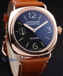 Alternative view of Panerai replica radiomir 8 days oro strip leather imitazione copia