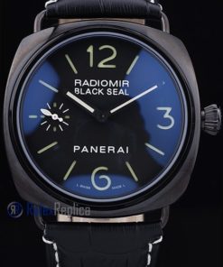 Alternative view of Panerai replica radiomir black seal pro-hunter pvd strip leather imitazione copia