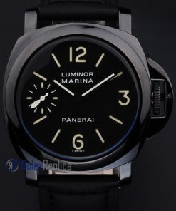 Alternative view of Panerai replica luminor marina pro-hunter pvd strip leather imitazione copia