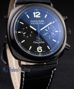 Alternative view of Panerai replica radiomir regatta pro-hunter pvd strip leather imitazione copia