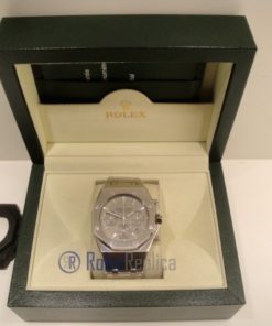 Alternative view of audemars piguet replica chrono royal oak grey dial imitazione copia