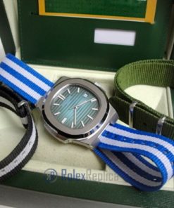 patek philippe replica nautilus blue dial cordura orologio imitazione