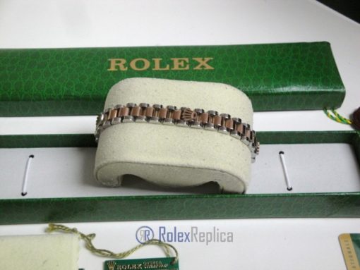 Rolex replica gioielli bracciale jubilèè strip oro rosa acciaio bi-colour