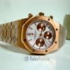 audemars piguet replica chrono royal oak leo messi rose gold white dial panda imitazione copia