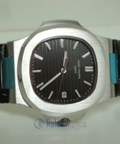patek philippe replica nautilus acciaio black dial skeletron orologio replica