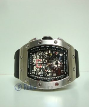 Alternative view of richard mille replica RM011 Felipe Massa titanium limited edition strip rubber-b