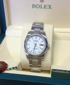 Rolex replica Datejust roulette 36mm White Baton Dial Domed Bezel 116200