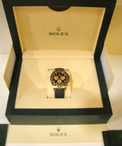 Alternative view of Rolex replica Daytona oysterflex 116518LN Yellow Gold orologio replica