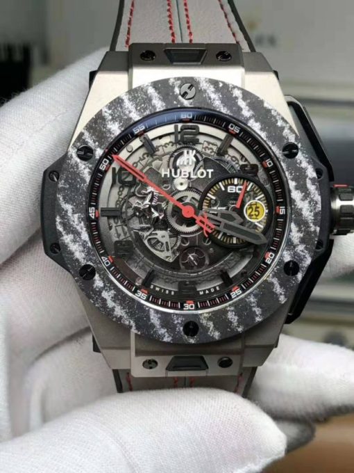 REPLICA HUBLOT BIG BANG TITANIUM CARBON BEZEL WITH CLONE MOVEMENT